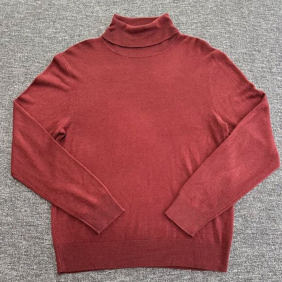 Fashion Nova Men's Deep Red Turtleneck Sweater - Picture 1 of 3
